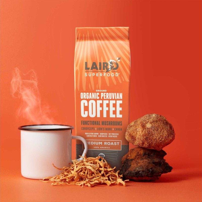 Laird Superfood Peruvian coffee and mushroom mix