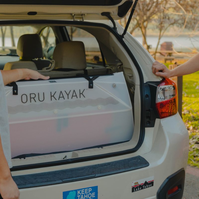 Loading an Oru kayak into a Subaru