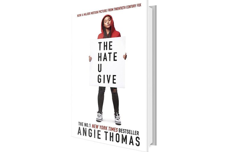 The promotional cover to Angie Thomas' The Hate U Give.
