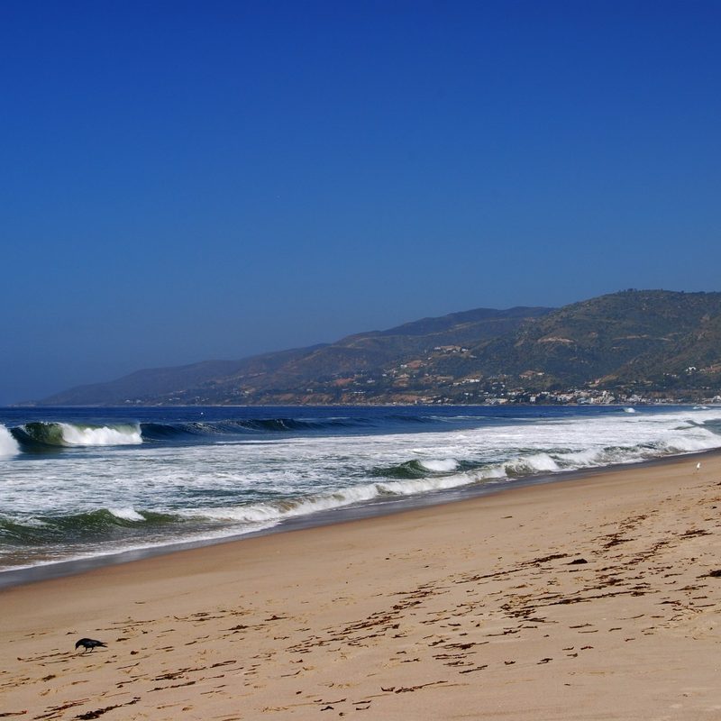 The beach at Zuma Beach in Malibu, California