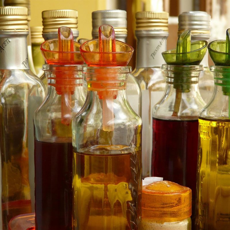 Vinegar bottles