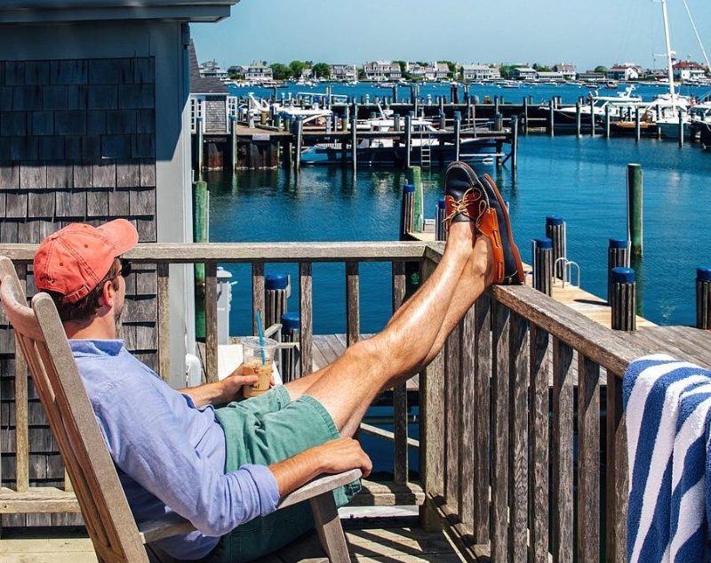 A view from The Cottages Hotel in Nantucket
