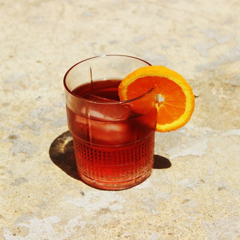 Glass of a fortified wine