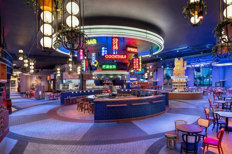The Famous Foods food hall at Resorts World Las Vegas