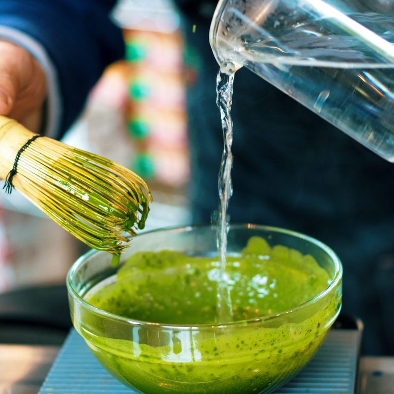 Green tea ice cream