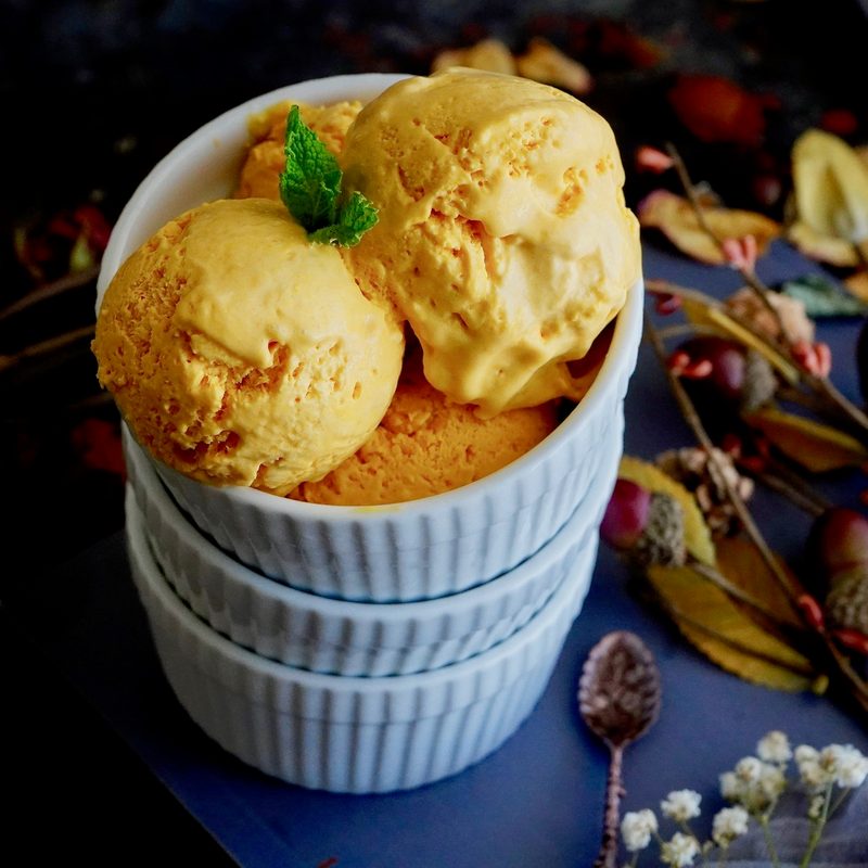 Mango coconut ice cream