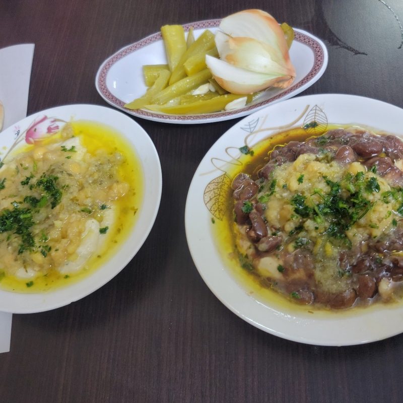 The hummus at Arafat Hummus in Jerusalem's Old City.