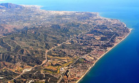 A dramatic, large perspective of the southern Spanish coast