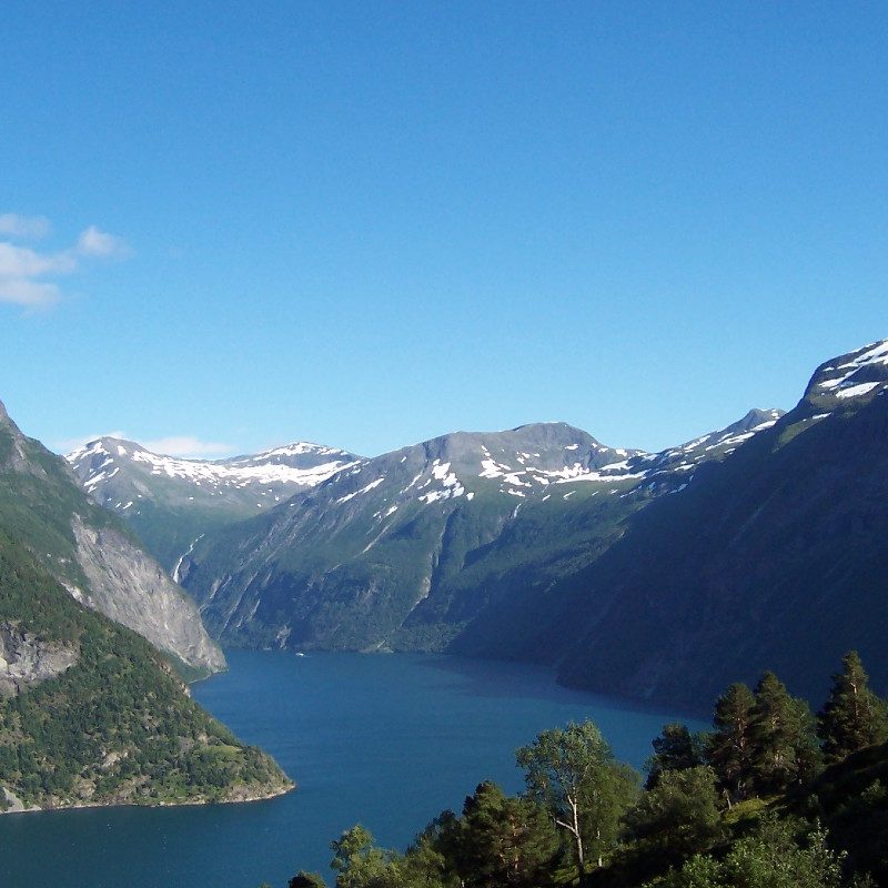 Fjord in Sunnmøre, Norway.
