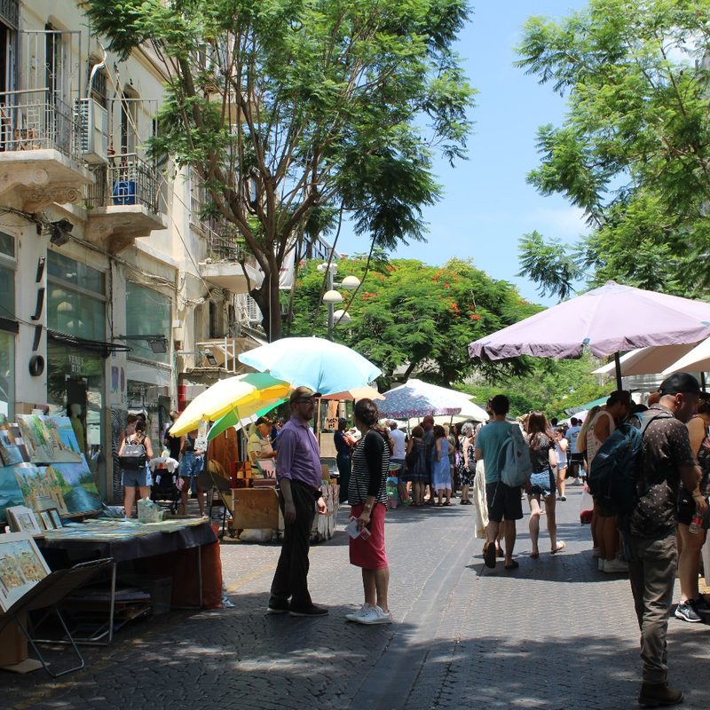 The Nachalat Binyamin Art Fair in Tel Aviv (Israel).