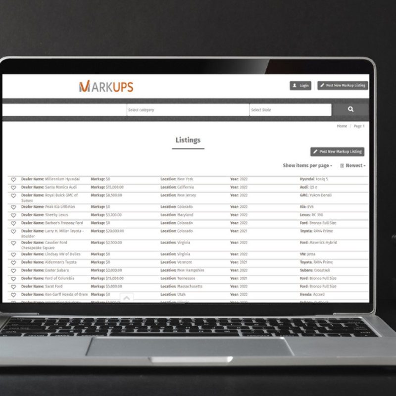 Markups.org logo and feature image - a laptop showing the Markup.org site