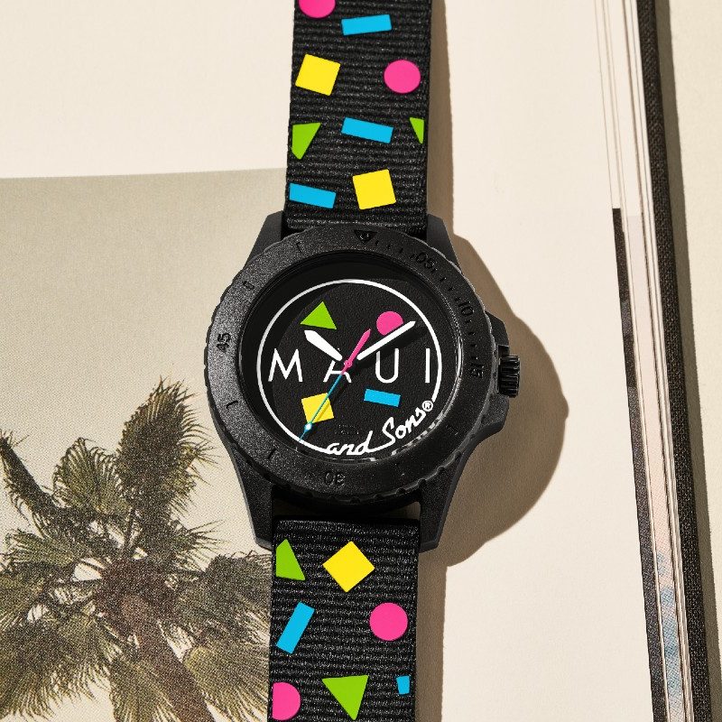 Maui and Sons x Fossil FB-01 Solar-Powered #tide ocean material watch.