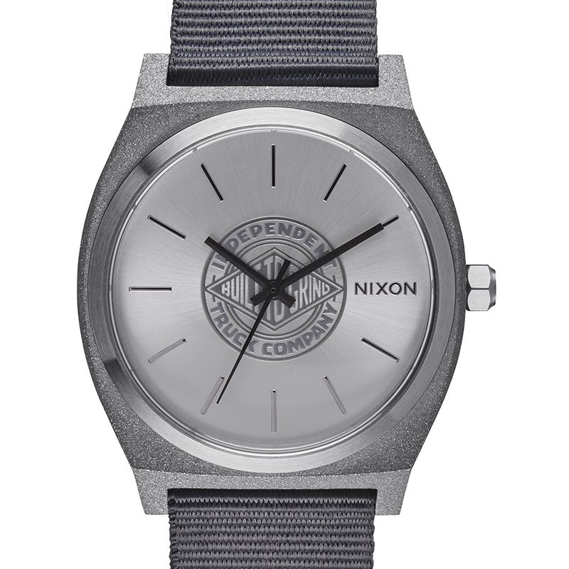 skate surf new watches nixon x independent time teller silver