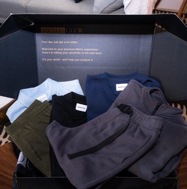 Menlo Club box with clothing