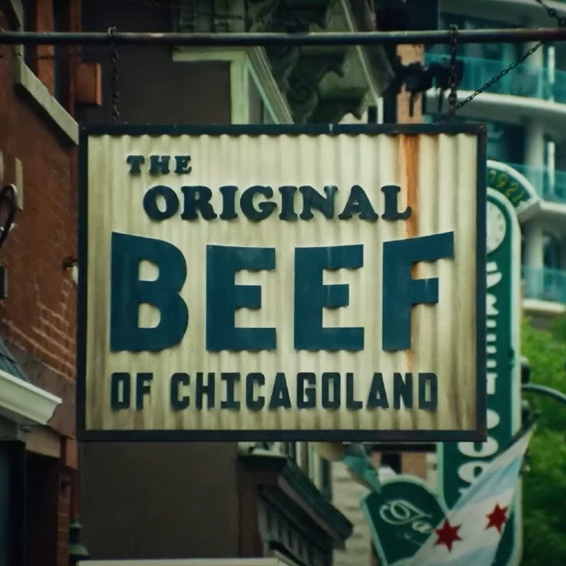 The Original Beef of Chicagoland sign from FX's The Bear