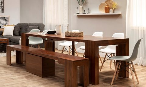 The Transformer Table in a dining room.
