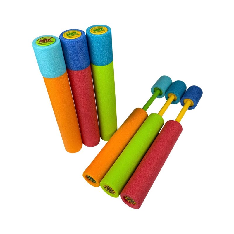 A set of Max Liquidator water soakers.