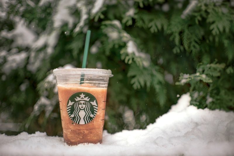A Starbucks iced coffee.