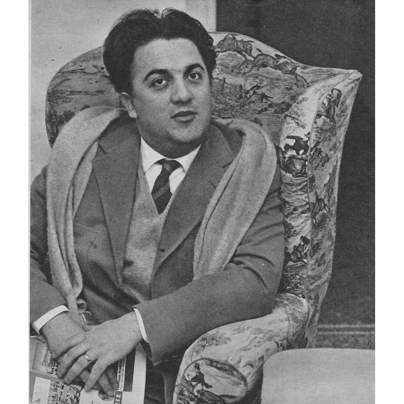 Italian Director Federico Fellini, 1955