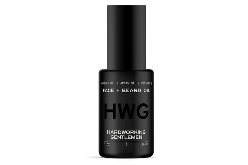 Hardworking Gentlemen face and beard oil.