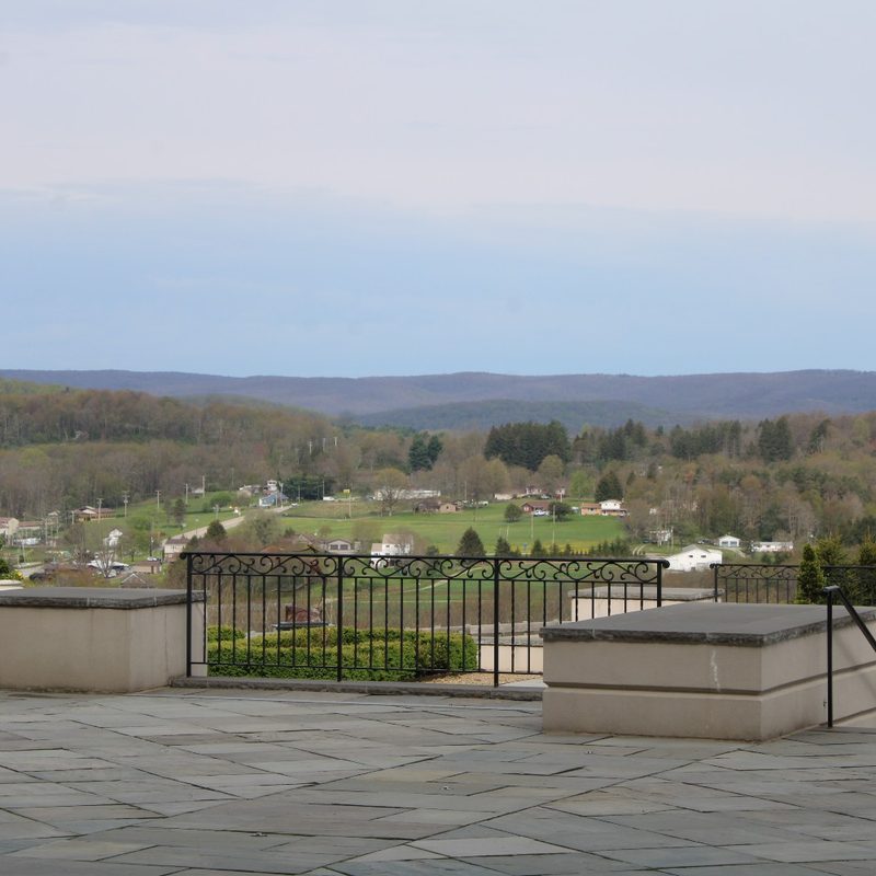 A view of the Laurel Highlands from Nemacolin Woodlands Resort in Farmington, Pennsylvania.