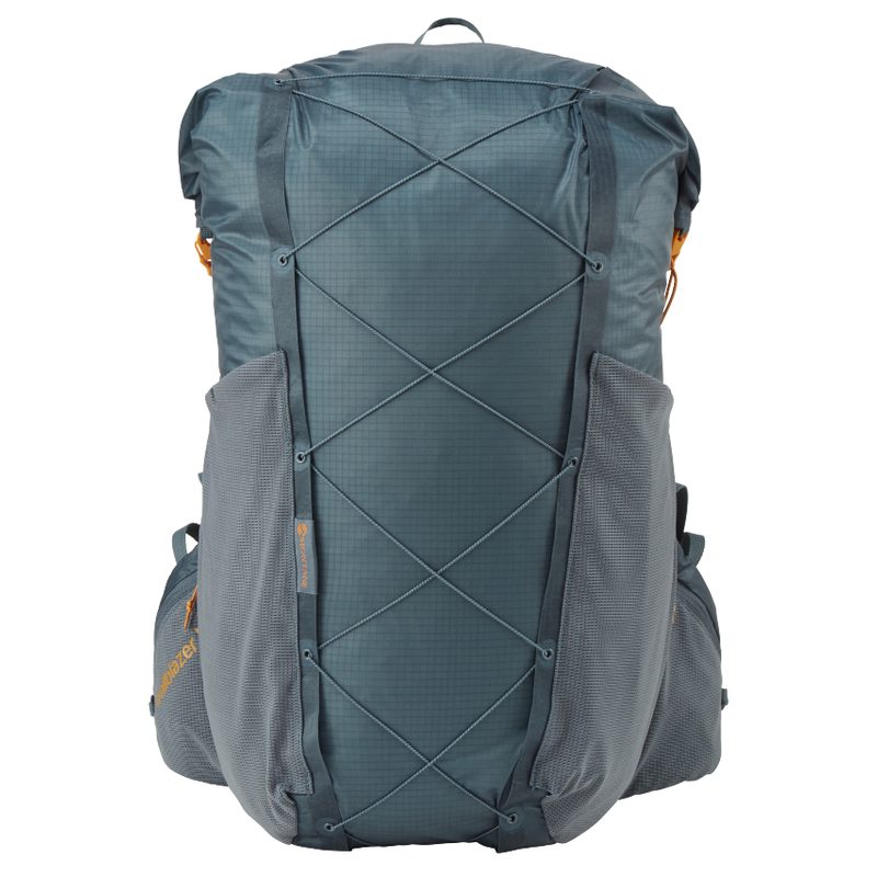 A blue Montane Trailblazer LT backpack on a white background.