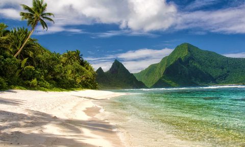 Si'u Point Trail, Ta'u Island, National Park of American Samoa.