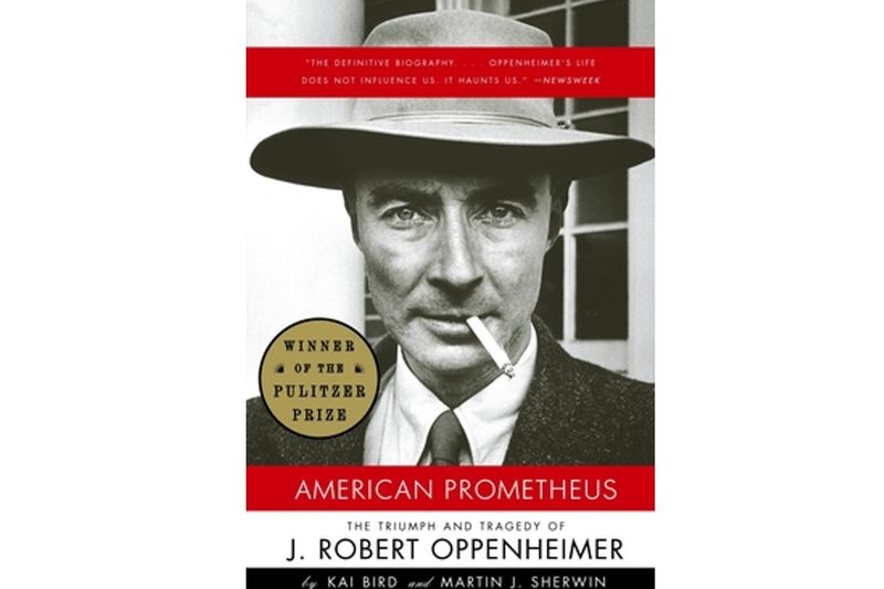 The cover to 'American Prometheus,' the Pulitzer Prize-winning biography of scientist J. Robert Oppenheimer.