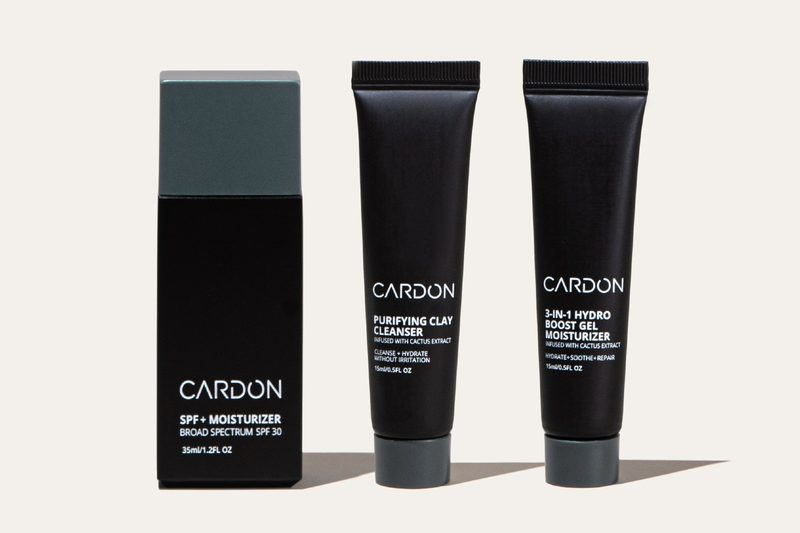 The Cardon Travel Skincare Set.