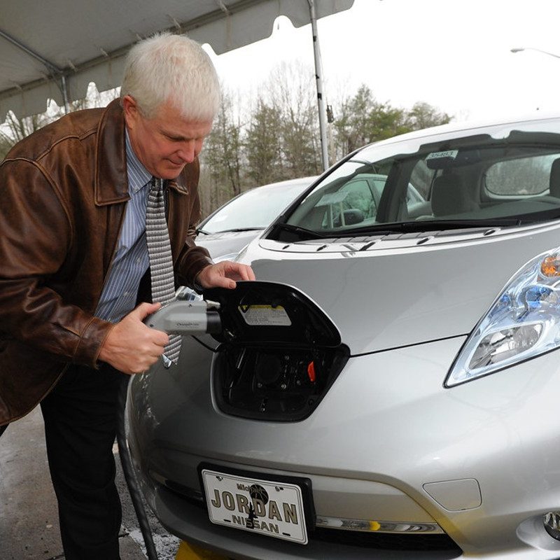 EV charging station.