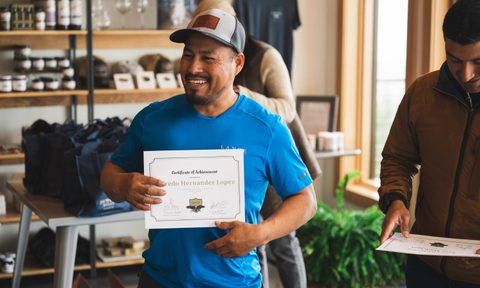 A graduate from the AHIVOY program in Oregon.