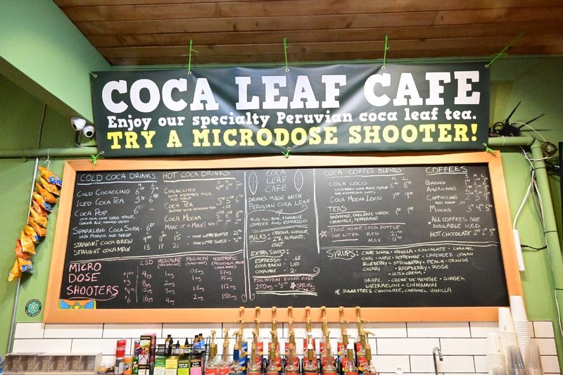 The Coca Leaf Cafe in Vancouver.