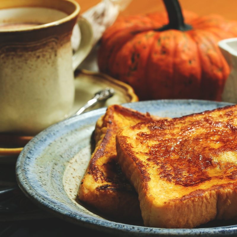 French toast with coffee