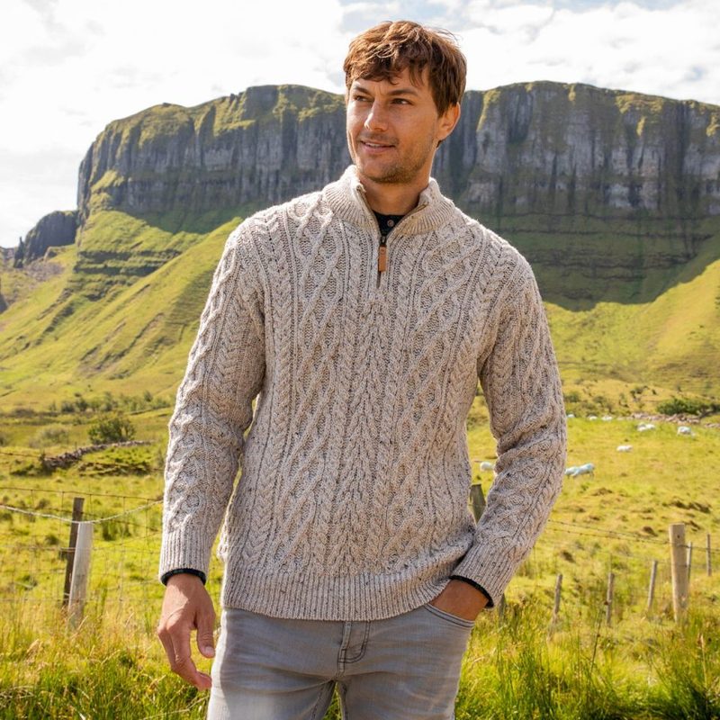 Men's quarter-zip sweater