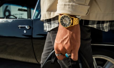 Nixon Spectra gold watches for men in style.