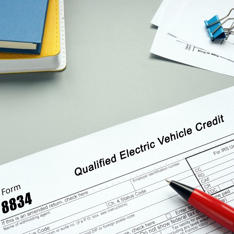 Tax credit form EV