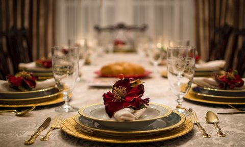 thanksgiving turkey alternatives fancy dinner table setting