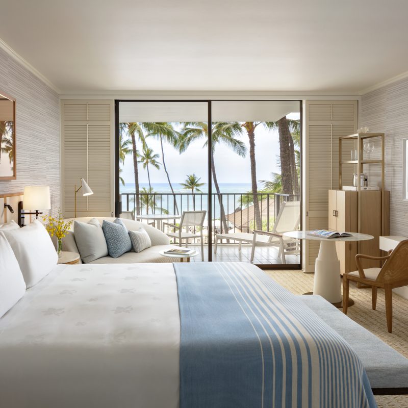 A room at Halekulani in Hawaii.