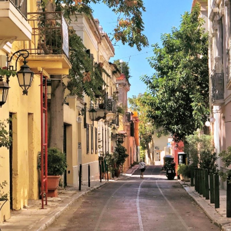 Athens when empty