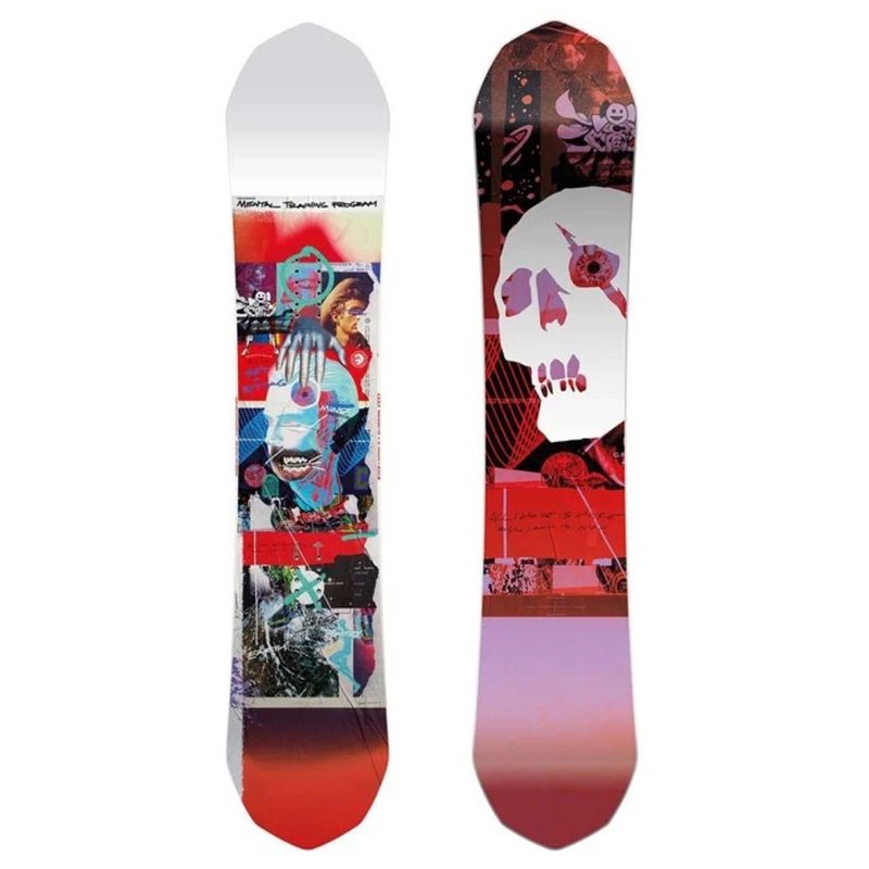 A top and bottom view of a Capita Ultrafear Snowboard