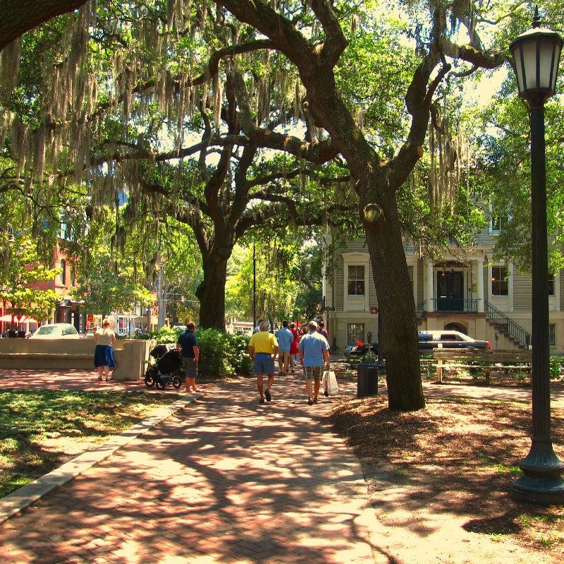 Chippewa Square, Savannah, Georgia.