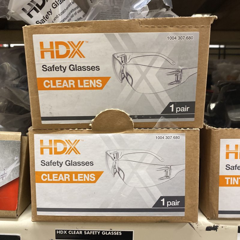 HDX safety glasses