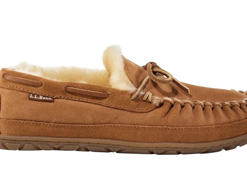 A shearling moccasin from L.L. Bean.