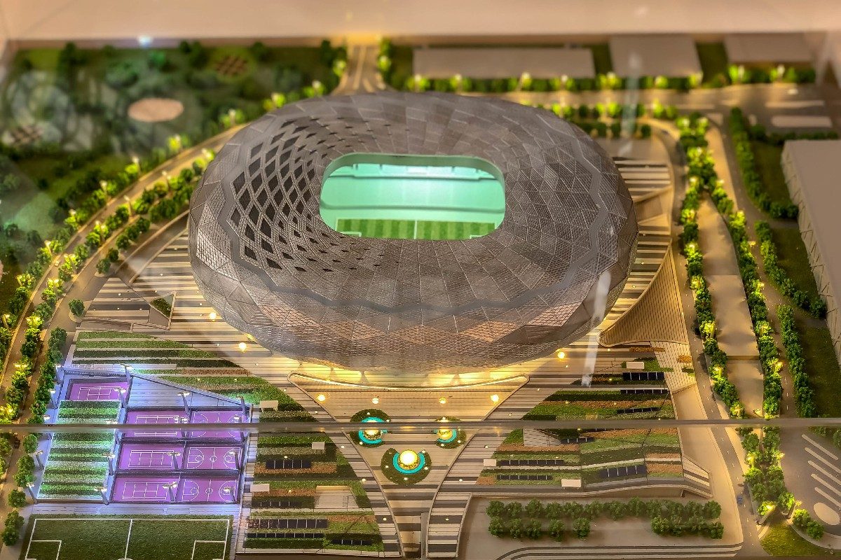 Model of Education City Stadium.