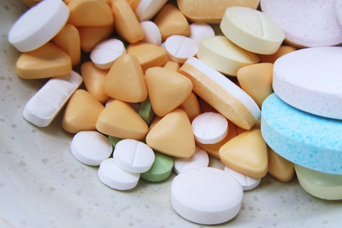 a bottle of pills
