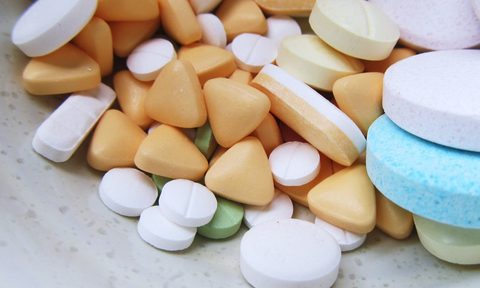 a bottle of pills
