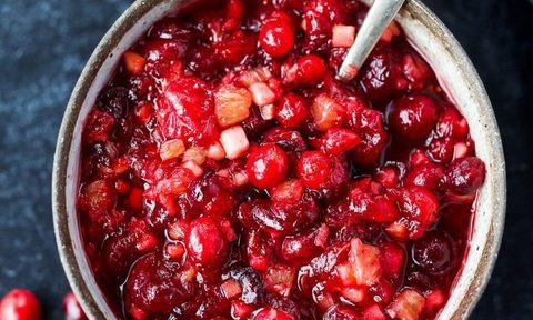 Homemade cranberry sauce