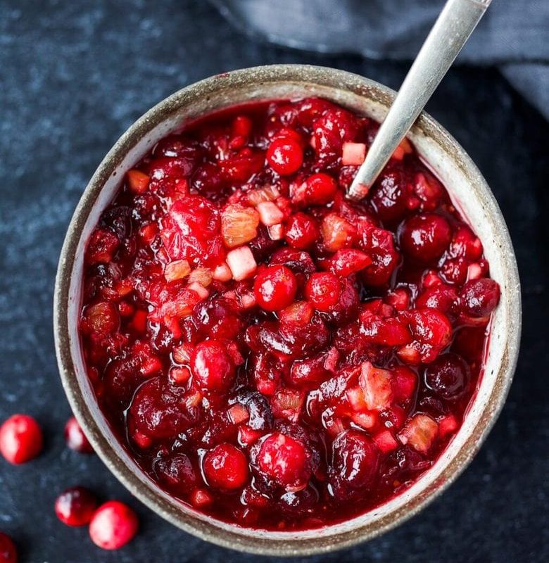 Homemade cranberry sauce