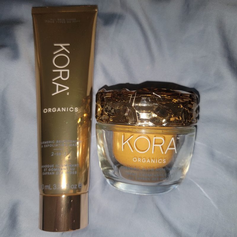 A jar of Kora Organics Turmeric Glow Moisturizer.