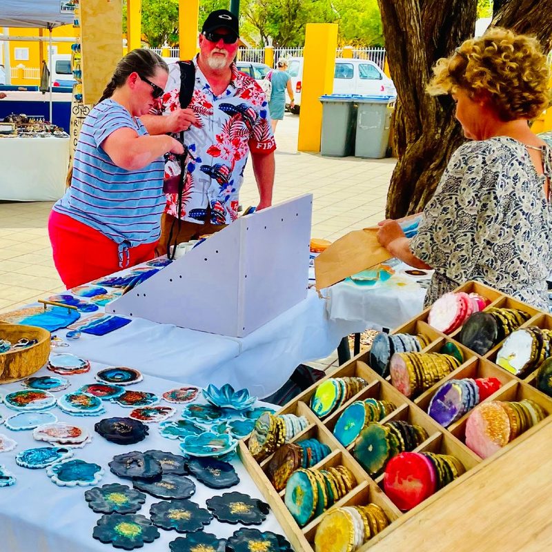 A look inside the Bonaire Arts and Crafts Cruise Market.